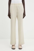 Samsoe Samsoe trousers women's beige color