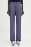 Samsoe Samsoe trousers women's navy blue color