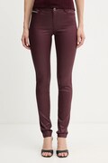 Kalhoty Morgan PALONA dámské, vínová barva, přiléhavé, medium waist, PALONA