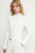 Morgan Sweter MORIK.N damski kolor biały z półgolfem
