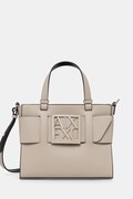 Armani Exchange kabelka dámska z imitácie kože béžová 942690 0A874