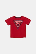 Guess T-shirt dziecięcy kolor czerwony melanżowy
