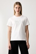 MC2 Saint Barth T-shirt damski bawełniany beżowy EMI0002