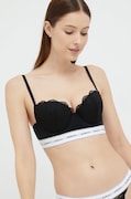 Guess sutien culoarea negru, dantela, modelator
