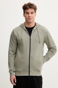 Guess bluza z kapturem męska z bawełną ALDWIN zielona Z2YQ28 KAIJ1
