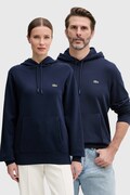Lacoste bluza z kapturem bawełniana granatowa SH9623