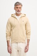 Lacoste bluza męska kolor beżowy z kapturem gładka SH9626