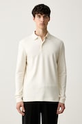 BOSS polo swetrowe męskie bawełniane Pado 30 białe 50468392