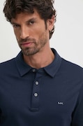 Michael Kors longsleeve bawełniany kolor granatowy gładki