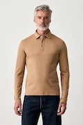 Michael Kors longsleeve męski bawełniany brązowy CF150CFC93