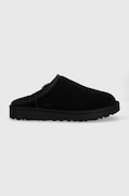 Kućne papuče od brušene kože UGG M Classic Slip-on boja: crna, 1129290.BLK-BLK