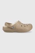 Капці Crocs Classic Lined Clog колір коричневий 203591 203591.2YB-MSHR.BONE