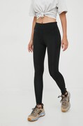 Jack Wolfskin legginsy sportowe Iseler damskie kolor czarny gładkie