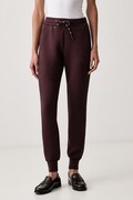 Guess teplákové nohavice dámske s viskózou ALLIE hnedé high waist V2YB18 K7UW2