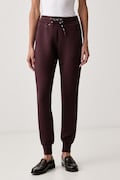 Guess teplákové nohavice dámske s viskózou ALLIE hnedé high waist V2YB18 K7UW2