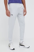 Under Armour pantaloni de trening Armour Fleece barbati, culoarea gri, neted