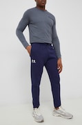 Under Armour pantaloni de trening barbati, culoarea albastru marin, neted