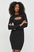 Φόρεμα Guess χρώμα: μαύρο,
