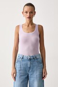 American Vintage top ženski bombažen vijoličen MAS00