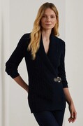 Бавовняний светр Lauren Ralph Lauren колір коричневий легкий
