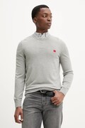 HUGO pulover de bumbac culoarea gri, light, 50475083