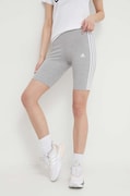 Къси панталони adidas в сиво с апликация със стандартна талия  HF5956