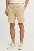 Lacoste teplákové šortky pánské s bavlnou béžové regular waist GH9627