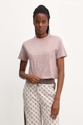 Guess tricou din bumbac ADELE femei, culoarea roz, V2YI06 K8HM0