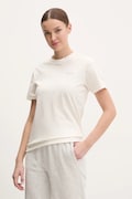 Jack Wolfskin tricou din bumbac femei, culoarea bej