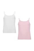 Polo Ralph Lauren top copii 2-pack culoarea roz, neted