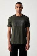 Armani Exchange T-shirt męski bawełniany zielony 8NZTCK Z8H4Z