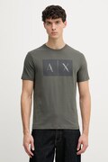 Armani Exchange T-shirt męski bawełniany zielony 8NZTCK Z8H4Z