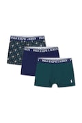 Polo Ralph Lauren priliehavé boxerky detské bavlnené s elastanom 3-pak zelené 9P5015