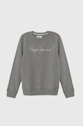 Pepe Jeans bluza copii culoarea gri, cu imprimeu