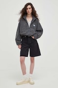 American Vintage bluza VESTE ML damska kolor szary z aplikacją HOK16CH23