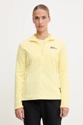 Jack Wolfskin bluza sportowa Taunus kolor żółty gładka 1711391