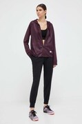 Dkny bluza femei, culoarea bordo, cu glugă, modelator