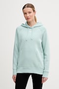 Under Armour μπλούζα με κουκούλα γυναικεία με βαμβάκι UA Rival Fleece τιρκουάζ 1379500
