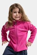 Didriksons felpa in pile per bambini MONTE KIDS FULLZIP rosa 505026