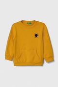 Дитяча кофта United Colors of Benetton колір жовтий з принтом