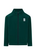 Lego bluza copii culoarea verde, neted
