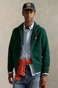 Polo Ralph Lauren bluza męska kolor zielony z kapturem gładka 710881517