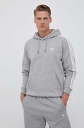 Кофта adidas Originals чоловіча колір сірий з капюшоном меланж