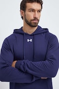 Under Armour felső Rival Fleece sötétkék, sima, kapucnis, 1379757