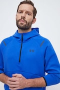 Under Armour bluza treningowa Unstoppable kolor niebieski z kapturem gładka
