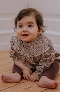 That's mine bluză de bumbac pentru copii Santu Shirt 24861 culoarea maro, cu model SANTU