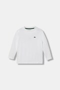 Lacoste longsleeve bawełniany dziecięcy kolor biały gładki TJ1123