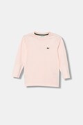 Lacoste longsleeve bawełniany dziecięcy kolor różowy gładki TJ1123