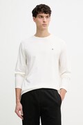 Gant longsleeve bawełniany kolor beżowy gładki