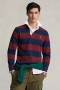 Polo Ralph Lauren longsleeve pentru bărbați din bumbac bleumarin